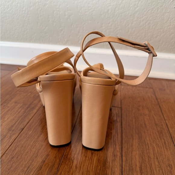 Revolve Brooklyn Heel in Nude RAYE Ankle Strap Platform Size 9.5 - Picture 4 of 13